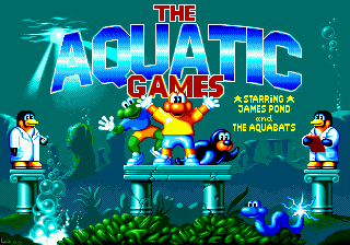 Aquatic Games Starring James Pond and the Aquabats, The (USA, Europe) Title Screen